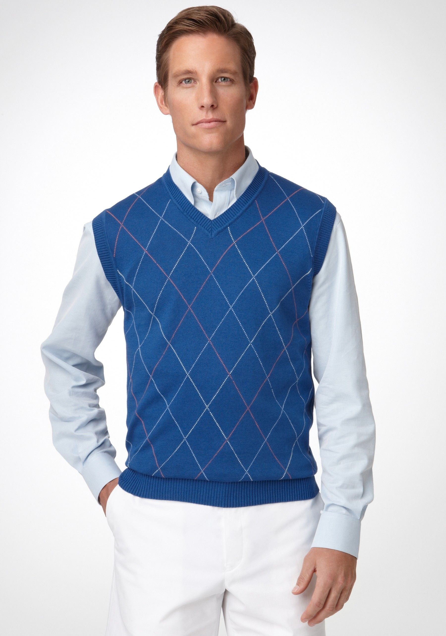  Bobby Jones Multi Raker V Neck Vest