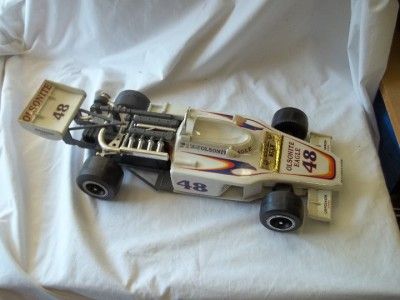 A0818 Jim Beam 1975 Bobby Unser 48 Olsonite Race Car Whiskey Decanter 