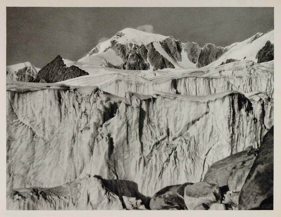   Bolivian Andes Mountain Landscape Bolivia Original Photogravure