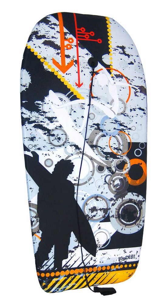 surfer print design 37 inch body board boogie surf