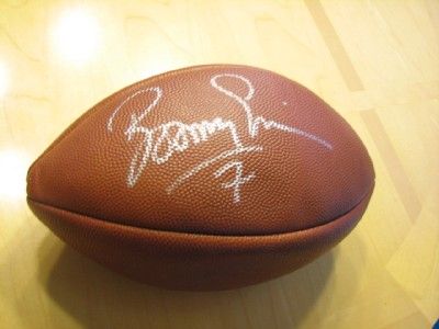 BOOMER ESIASON Signed & Guaranteed Authentic NFL Football *** detailed 