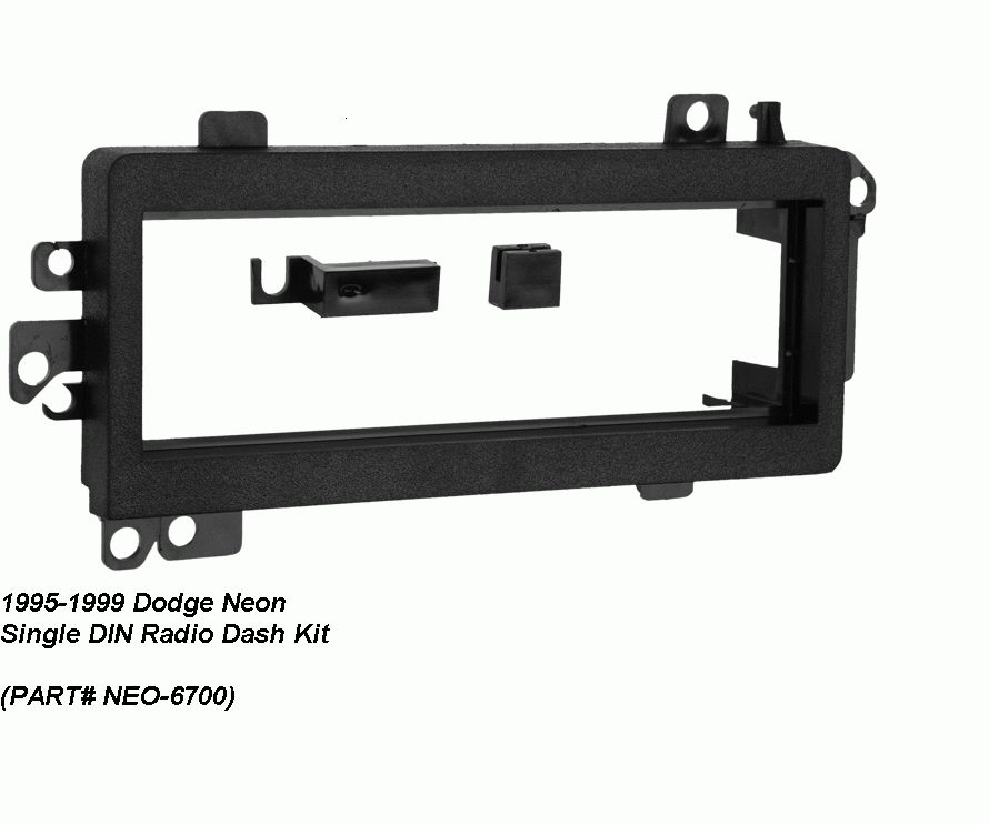 1995 1996 1997 1998 1999 Dodge Neon Single DIN Radio Dash Install Kit 