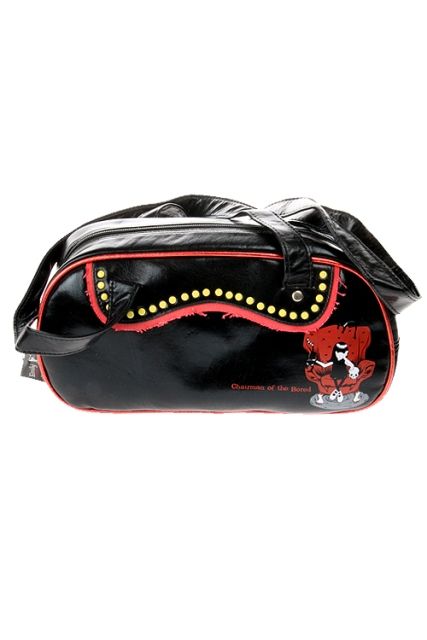 Emily The Strange Chairman of The Bored Bag Purse Handbag Black Vinyl 