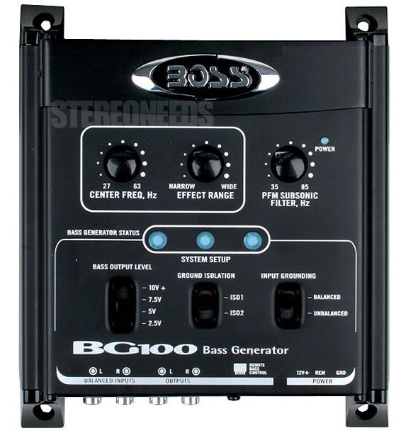 BOSS BG100 BASS GENERATOR CAR EPICENTER SUB PROCESSOR REMOTE LEVEL 