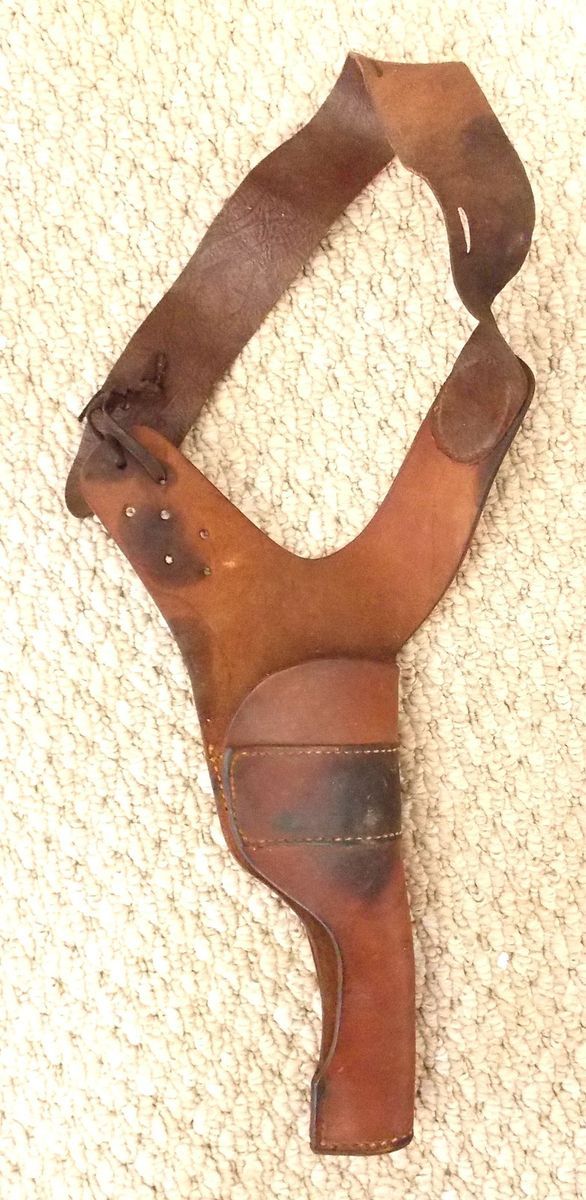 VINTAGE BRAUER BROS LEATHER SHOULDER HOLSTER