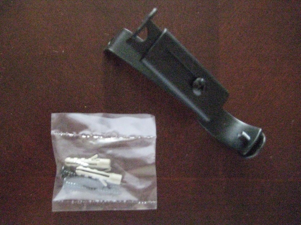 Curtain Rod Bracket Adjustable Steel Black 4 New