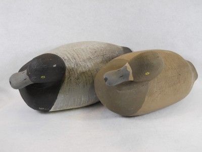   Bill Broad Bill Scaup Decoy Pair by Thomas Braham Oak Ridge La