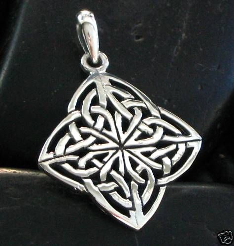 JJBZ Sterling Silver 925 Celtic Braided Design Pendant