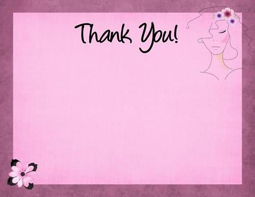  Bridal Wedding Shower Thank You Cards