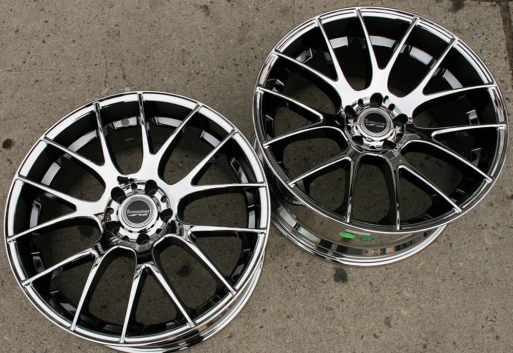 Bremmer Kraft BR05 20 Chrome Rims Wheels Mustang Staggered 20 x8 5 20 