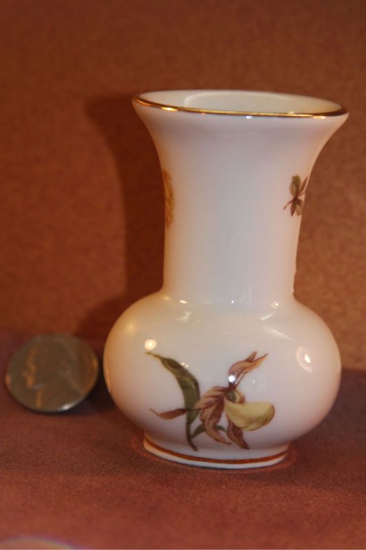 vintage schumann arzberg bavaria small bud vase floral time left