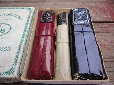 Old Box CARTIER BRESSON Paris France Coton A Broder Thread NOS Sewing 