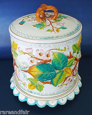 majolica large cheese dome circa 1880  1448