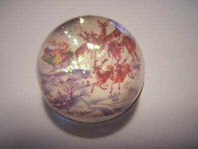 Vintage Style Stormy Santas Sleigh Bubble Charm