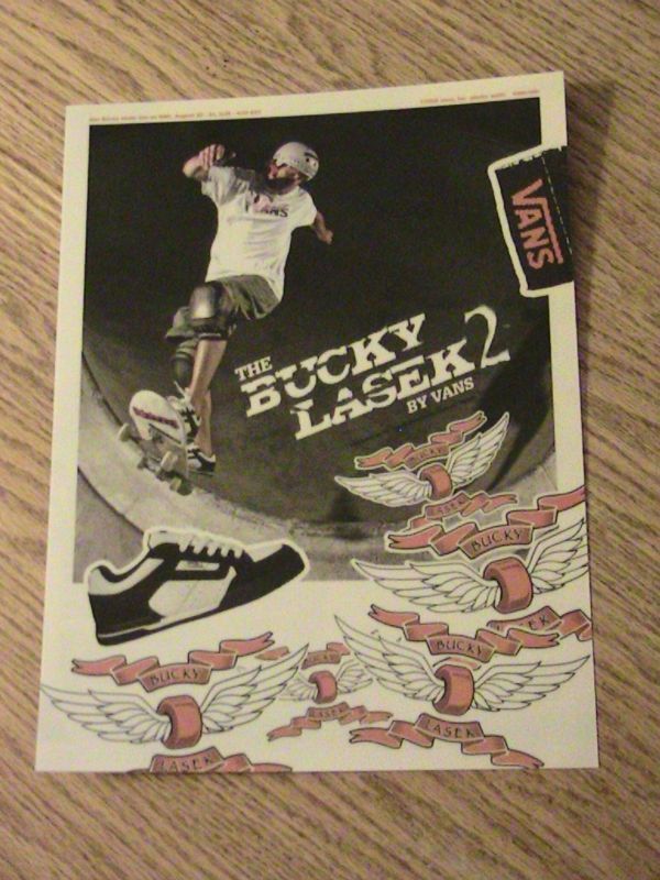 2005 Bucky Lasek 2 Advertisement Vans Shoe Ad Skater