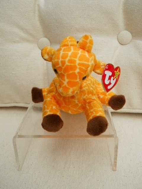 Ty Beanie Buddy RARE Twigs Giraffe Near Mint Plush Stuffed Book Toy 