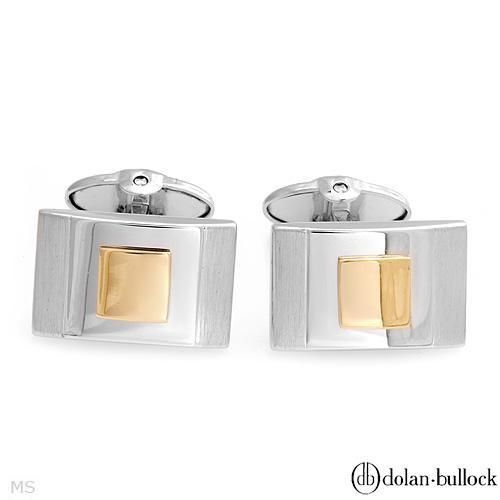 345 Dolan Bullock 925 14k 2Tone Stratford Cufflinks