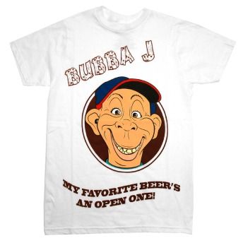 This is an adult sized t shirt featuring fan favorite Bubba J and his 