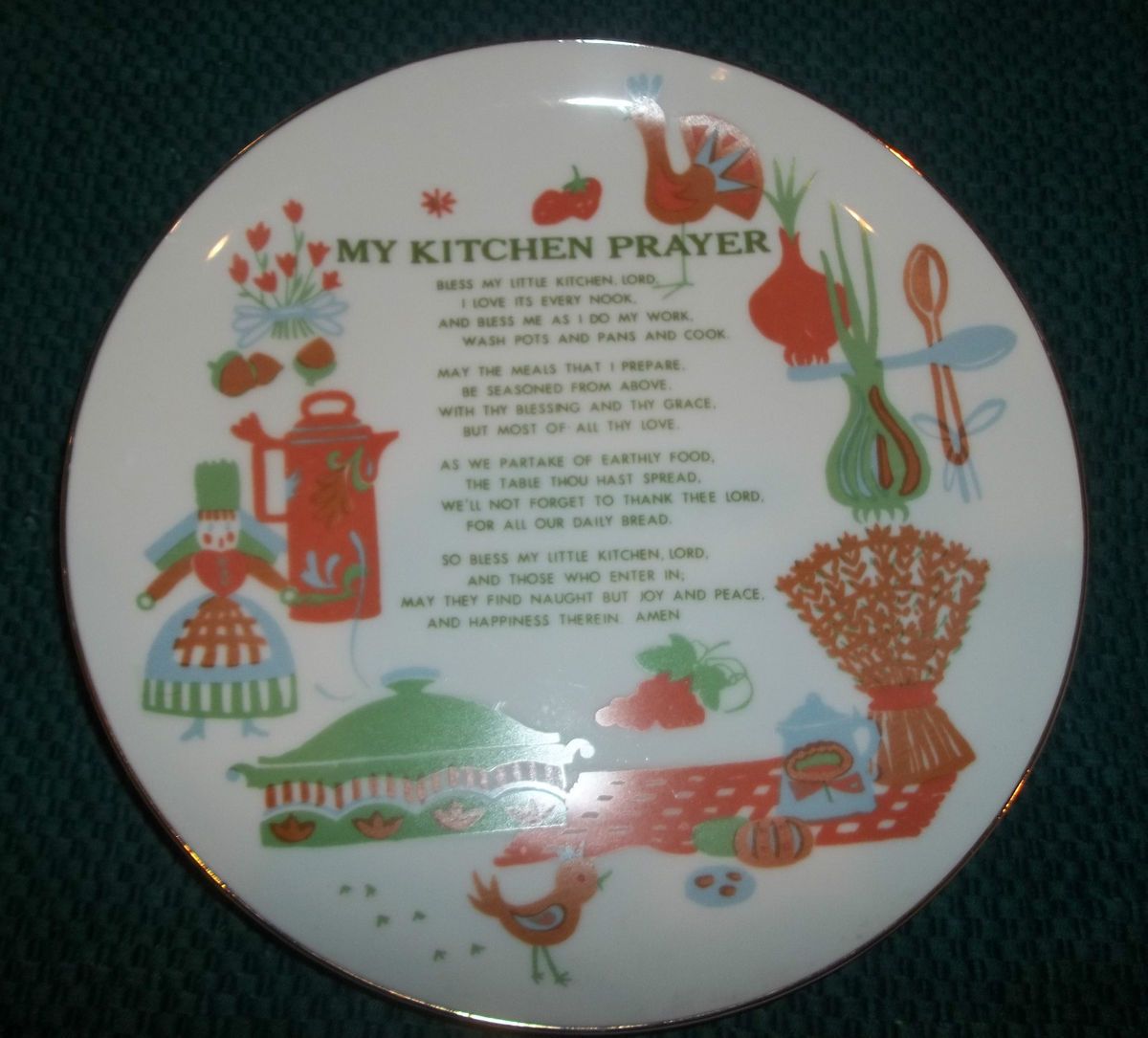  My Kitchen Prayer Plate