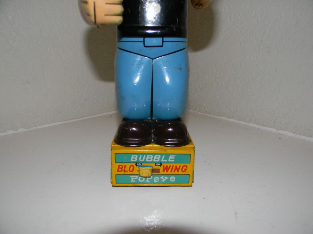 1950s 50s Bubble Blowing Popeye Linemar Marx Antique .