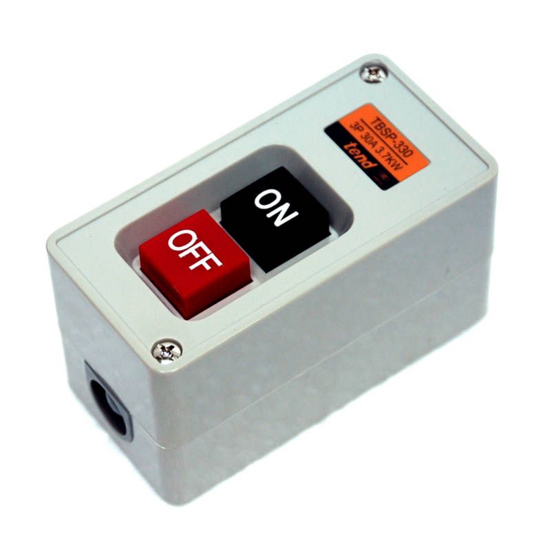 10 Power Pushbutton Switch TBSP 330 3P 30A 3 7KW Tend