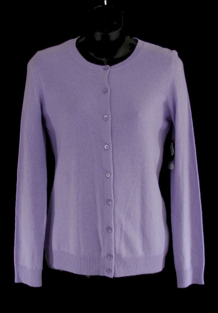 290 C by  100 Cashmere Lilac Cardigan Twin Set M Purple 