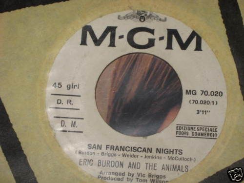 Italy Promo Eric Burdon The Animals San Franciscan