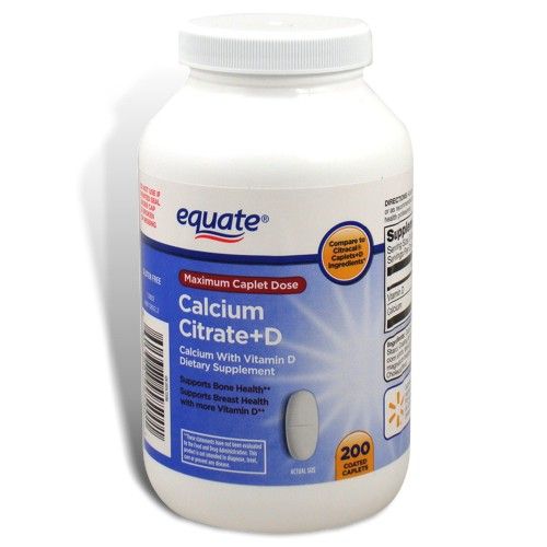 calcium citrate d 630 mg 200 caplets compare to citracal