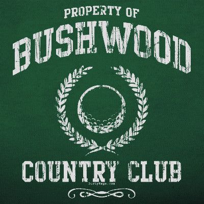 Bushwood Country Club Golf T Shirt Shoes Hat Glove Grn