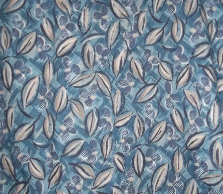 Burma Bibas XXL Blue Floral Cotton Lawn Matched Pocket Shirt