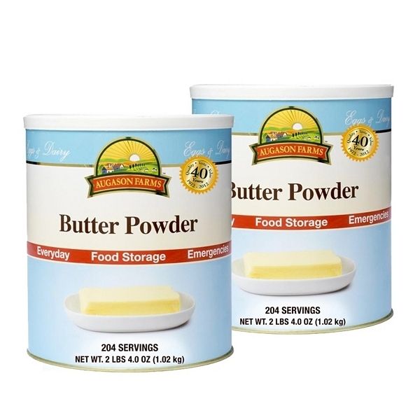 Dehydrated Dried Canned Butter Powder #10 Cans 2 pk Emergency Survival 