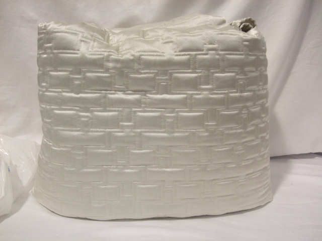 hotel collection maze quilted king coverlet color quilted ivory retail 