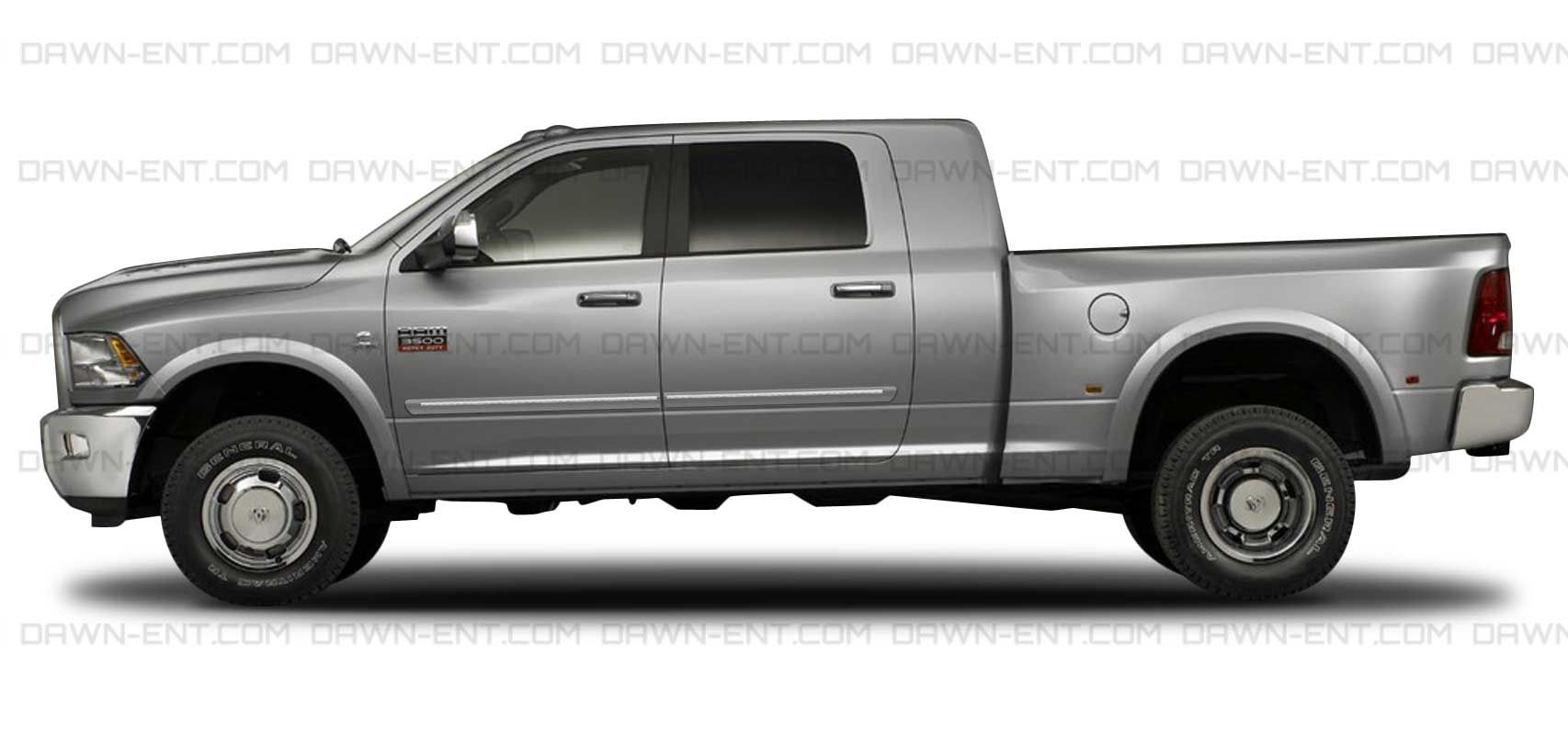 For Dodge RAM Crew Cab Painted Body Side Moulding w Chrome Insert Trim 