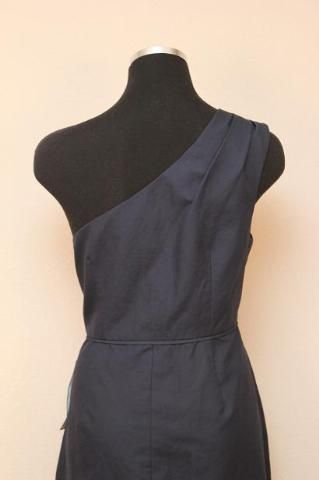 Crew $235 Cotton Cady Misha Dress 10 Navy