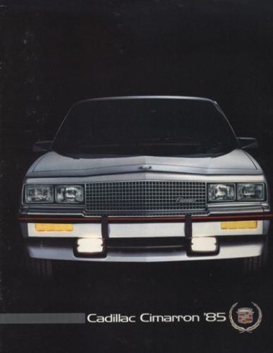 1985 Cadillac Cimarron Oro Sales Brochure Book Catalog