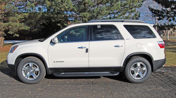 GMC Acadia No Denali Running Boards Steps 67057 Matte Black Trim 2007 