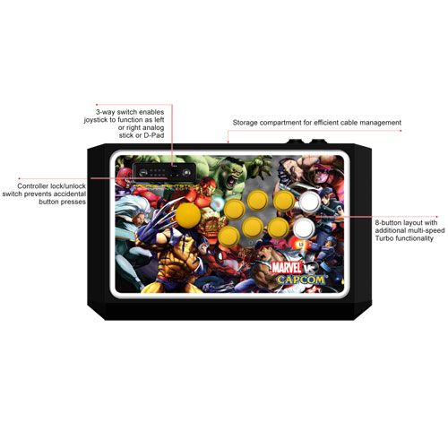 Official Marvel vs Capcom 2 3 Arcade fightstick for PS3