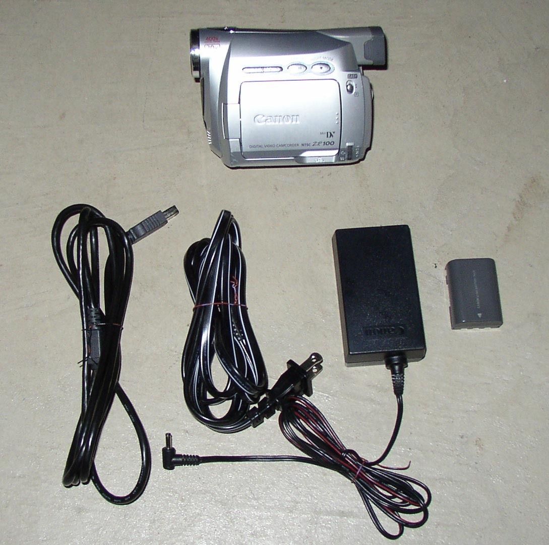  Canon ZR100 Camcorder Mini DV Camcorder