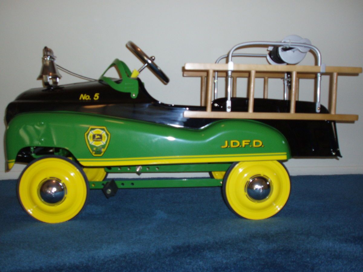 John deere fire truck best sale pedal car