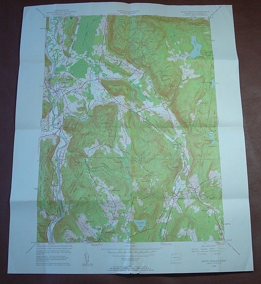 1956 Topographic Map of South Canaan Ct