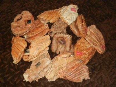 Vintage Baseball Gloves Lot