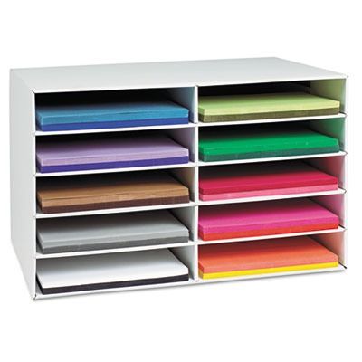 Pacon 001316 Classroom Construction Paper Storage Literature Organizer 