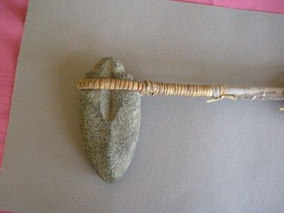 stone headed war tomahawk from cass lake minnesota
