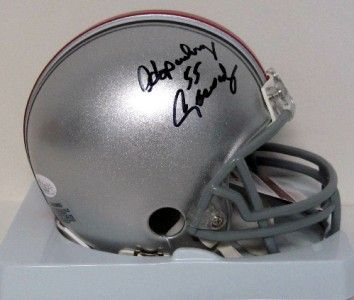 Hopalong Cassady Autographed Ohio State Buckeyes Mini Helmet JSA