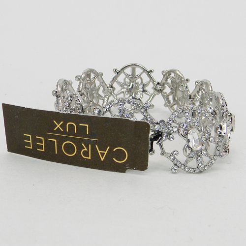 95 Carolee Lux Pavé Crystals Royal Duque Bracelet New