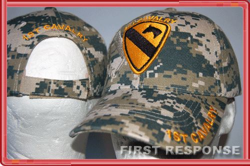 Cavalry The First Team US Army Fort Hood Military ACU Digital Camo Hat 