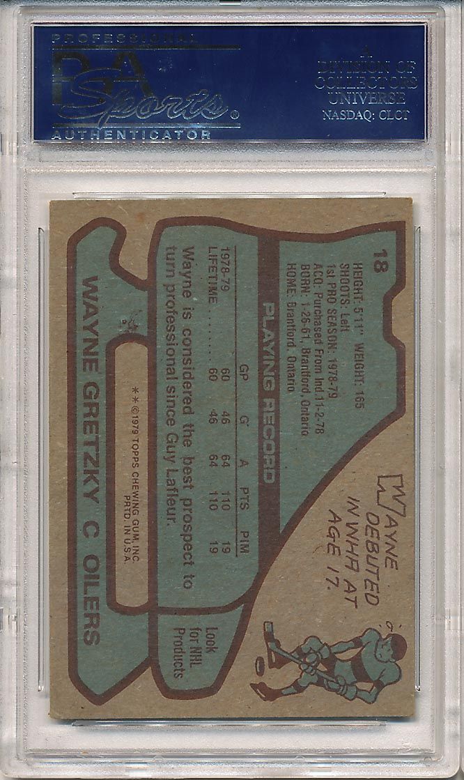 1979 Topps 18 Gretzky RC PSA 4 470411