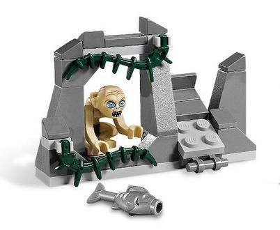 New Lego® Gollum and Cave Catapult w Instructions 9470 Lord of The 