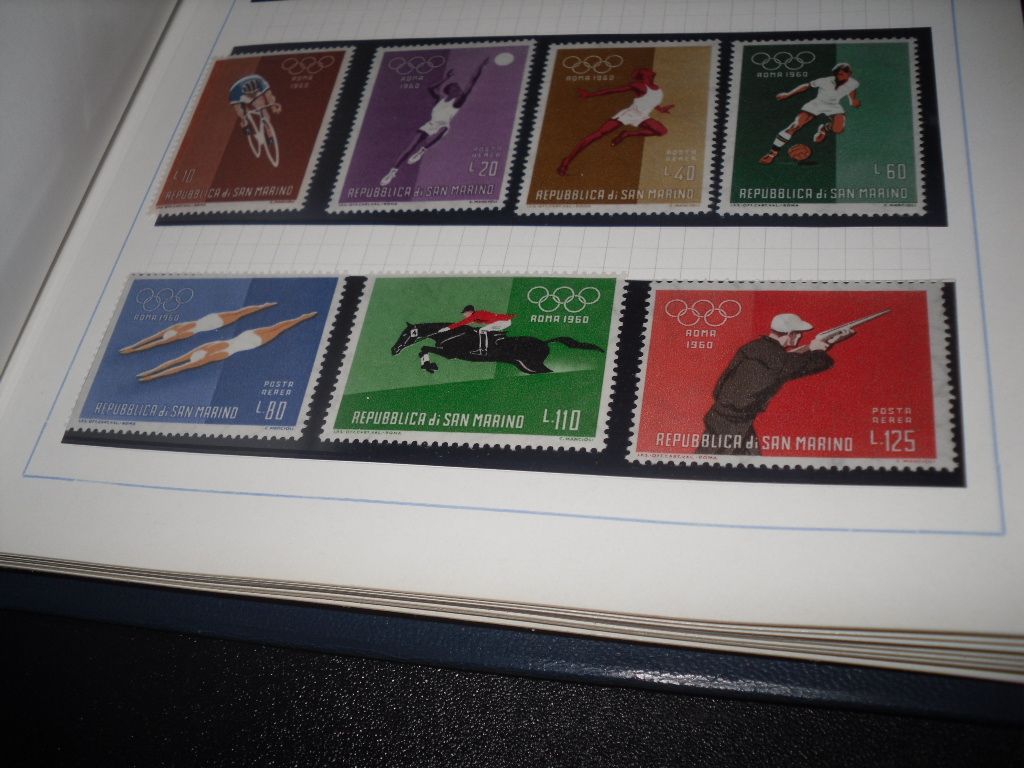 San Marino mint collection in album, all stamps shown in 25 pictures 