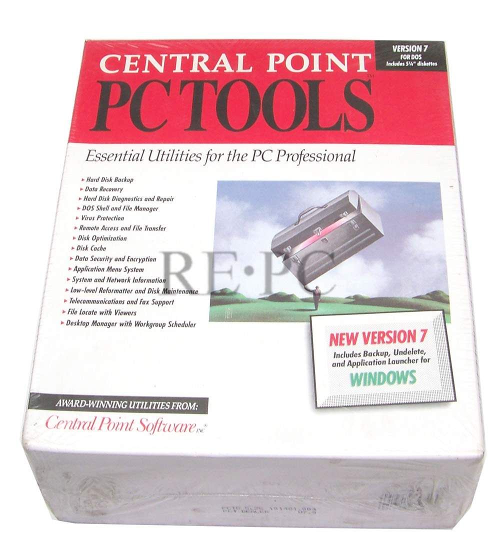 New Central Point PC Tools 7 0 for Dos Windows SEALED